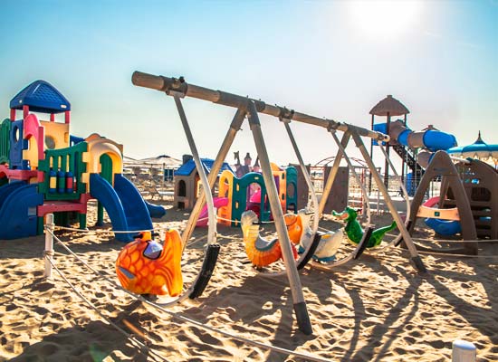 Giochi per bambini in spiaggia